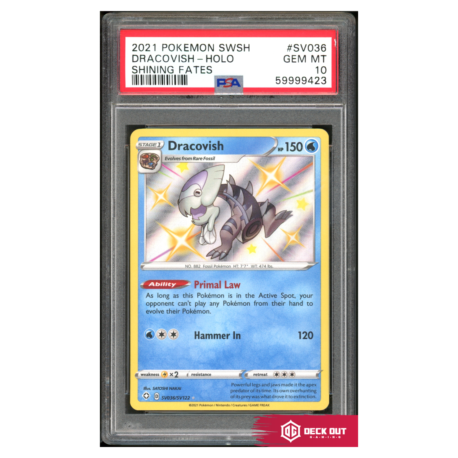 Dracovish - Shining Fates - SV036 - PSA 10 - 59999423 - Deck Out Gaming