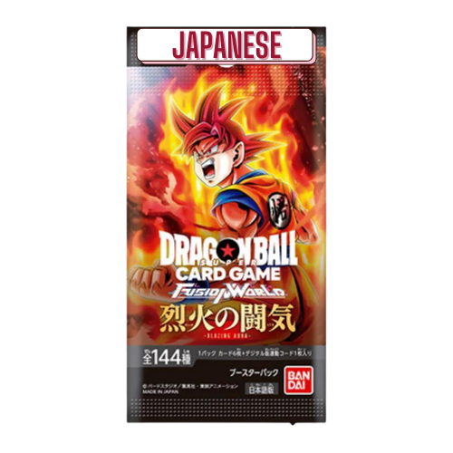 Dragon Ball Super Fusion World Japanese FB-02 Blazing Aura Booster Pack - Deck Out Gaming