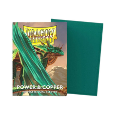 Dragon Shield Standard Size Dual Matte Sleeves - Power & Copper - 100 Count-1