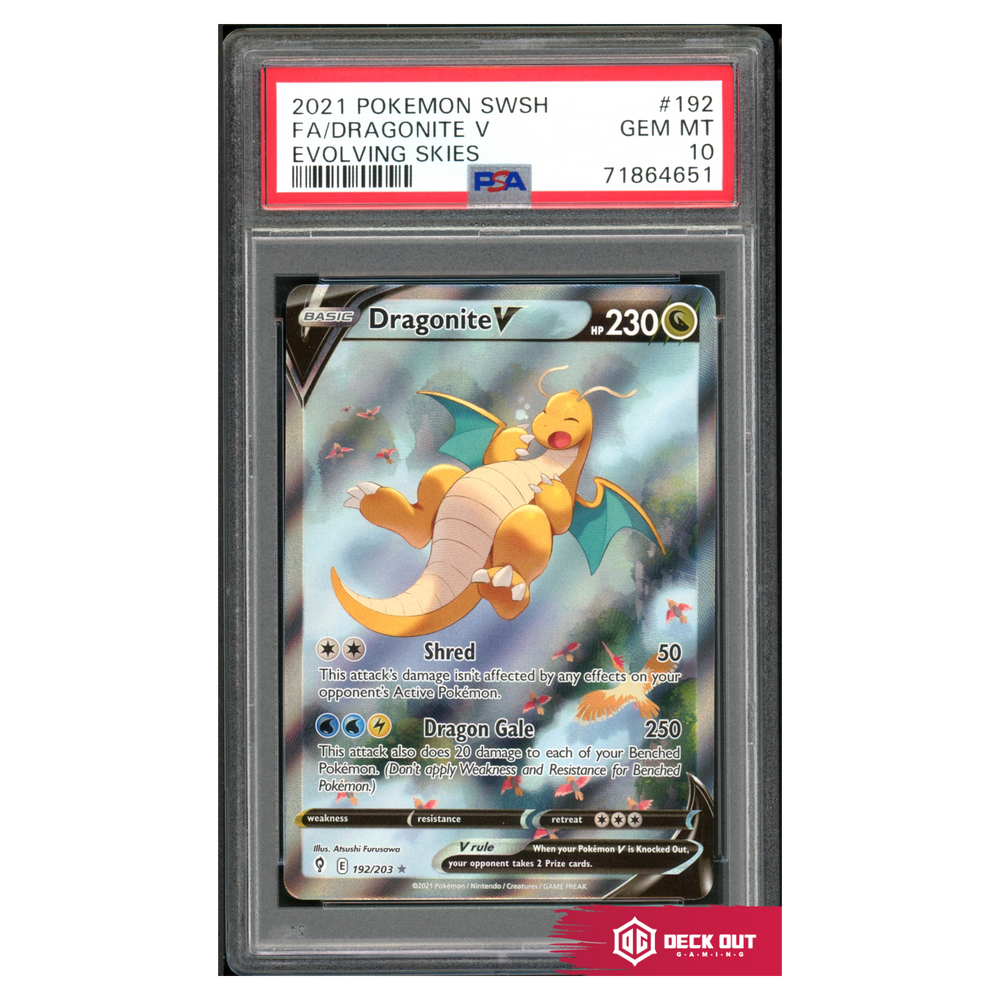 Dragonite V - Evolving Skies - 192 - PSA 10 - 71864651 - Deck Out Gaming