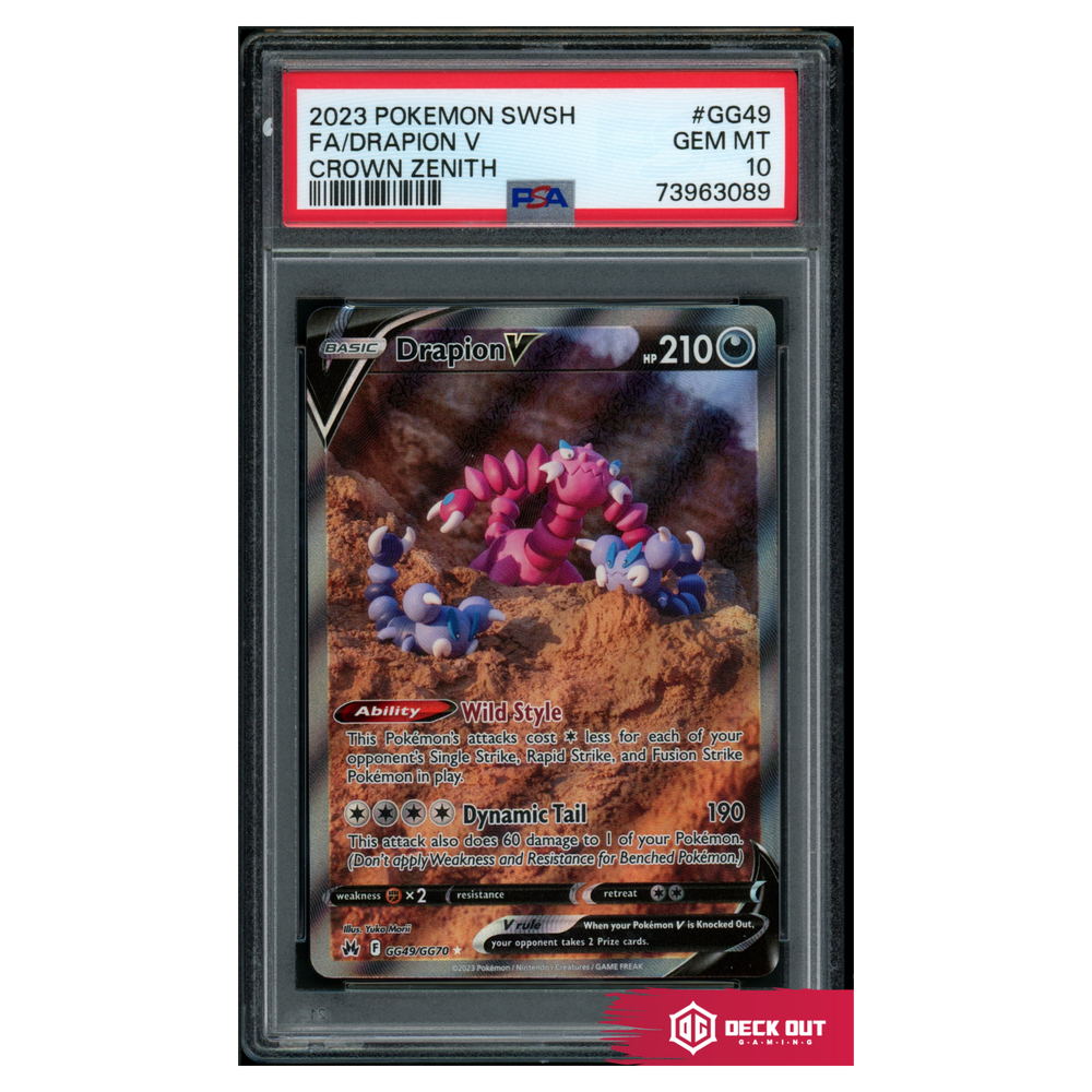 Drapion V - Crown Zenith - GG49 - PSA 10 - 73963089 - Deck Out Gaming