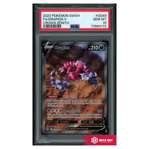 Drapion V - Crown Zenith - GG49 - PSA 10 - 73964172 - Deck Out Gaming