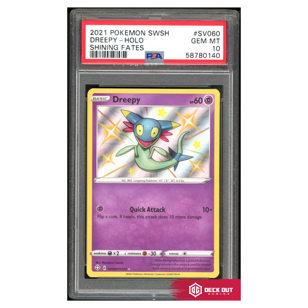 Dreepy - Shining Fates - SV060 - PSA 10 - 58780140 - Deck Out Gaming