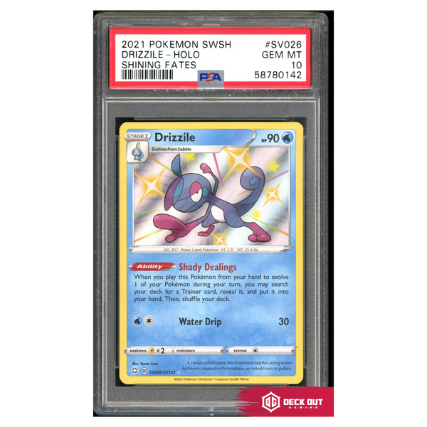Drizzile - Shining Fates - SV026 - PSA 10 - 58780142 - Deck Out Gaming