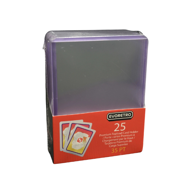 Evoretro Regular Toploaders - 3"x4" - 25 Count - Deck Out Gaming