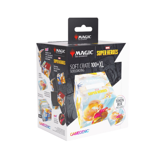 Gamegenic: Deck Box - MTG Marvel Super Heroes - Fantastic/GoNuts - Soft Crate XL 100+ Sideloading - Deck Out Gaming