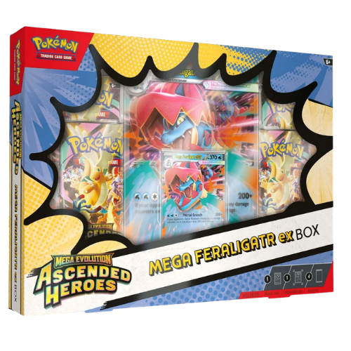 Pokemon ME 2.5 Ascended Heroes - Mega EX Box - Mega Feraligatr EX (Limit 1 Per Person) - Deck Out Gaming