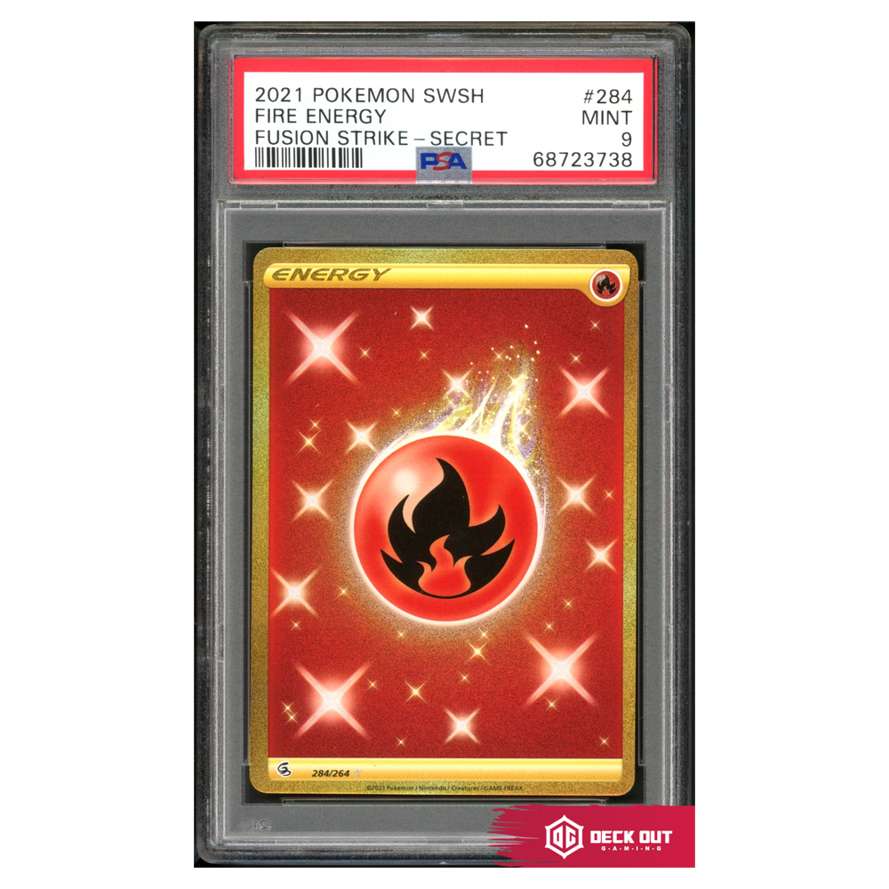 Fire Energy - Fusion Strike - 284 - PSA 9 - 68723738 - Deck Out Gaming