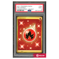 Fire Energy - Fusion Strike - 284 - PSA 9 - 68723738 - Deck Out Gaming