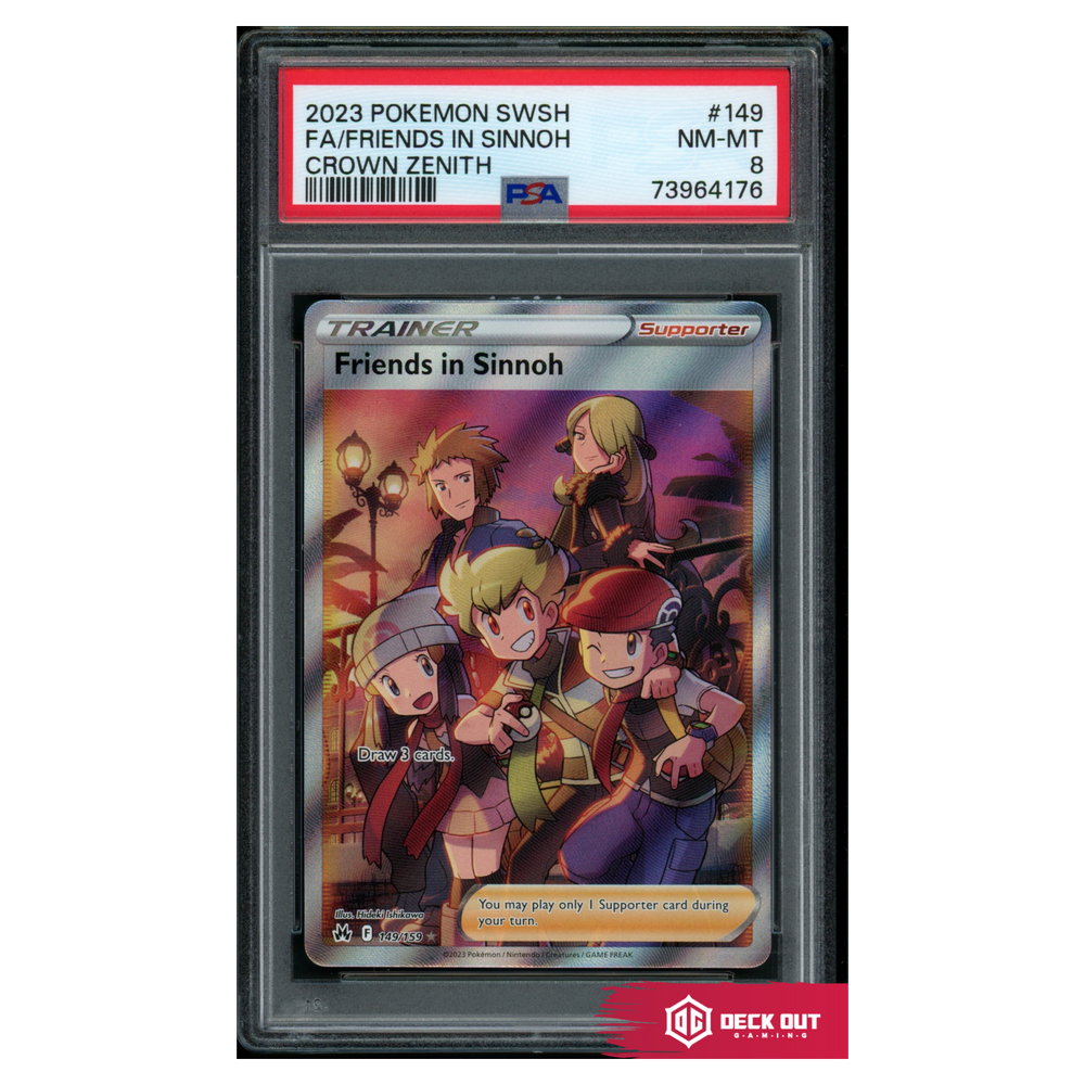 Friends In Sinnoh - Crown Zenith - 149 - PSA 8 - 73964176 - Deck Out Gaming