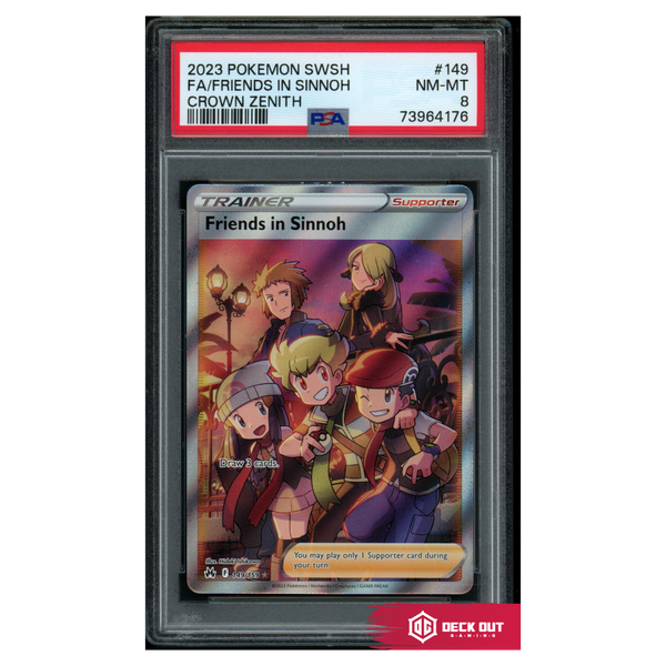 Friends In Sinnoh - Crown Zenith - 149 - PSA 8 - 73964176 - Deck Out Gaming