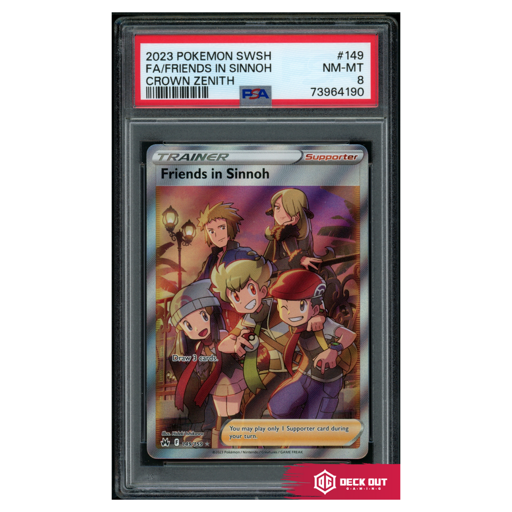 Friends In Sinnoh - Crown Zenith - 149 - PSA 8 - 73964190 - Deck Out Gaming