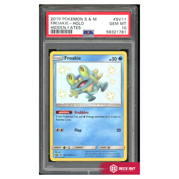 Froakie - Hidden Fates - SV11 - PSA 10 - 58321781 - Deck Out Gaming