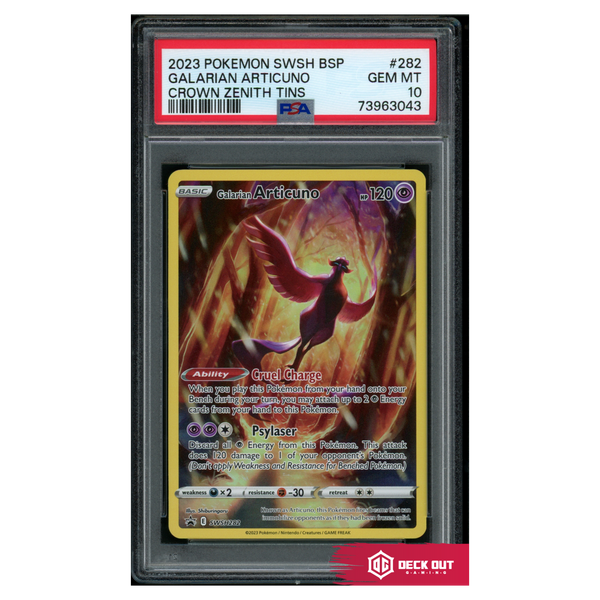 Galarian Articuno - SWSH Promos - SWSH282 - PSA 10 - 73963043 - Deck Out Gaming
