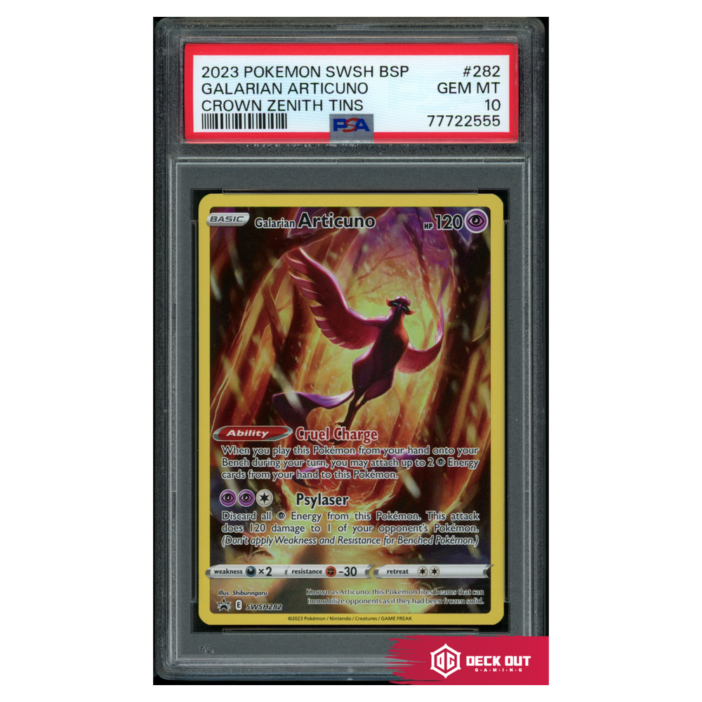 Galarian Articuno - SWSH Promos - SWSH282 - PSA 10 - 77722555 - Deck Out Gaming