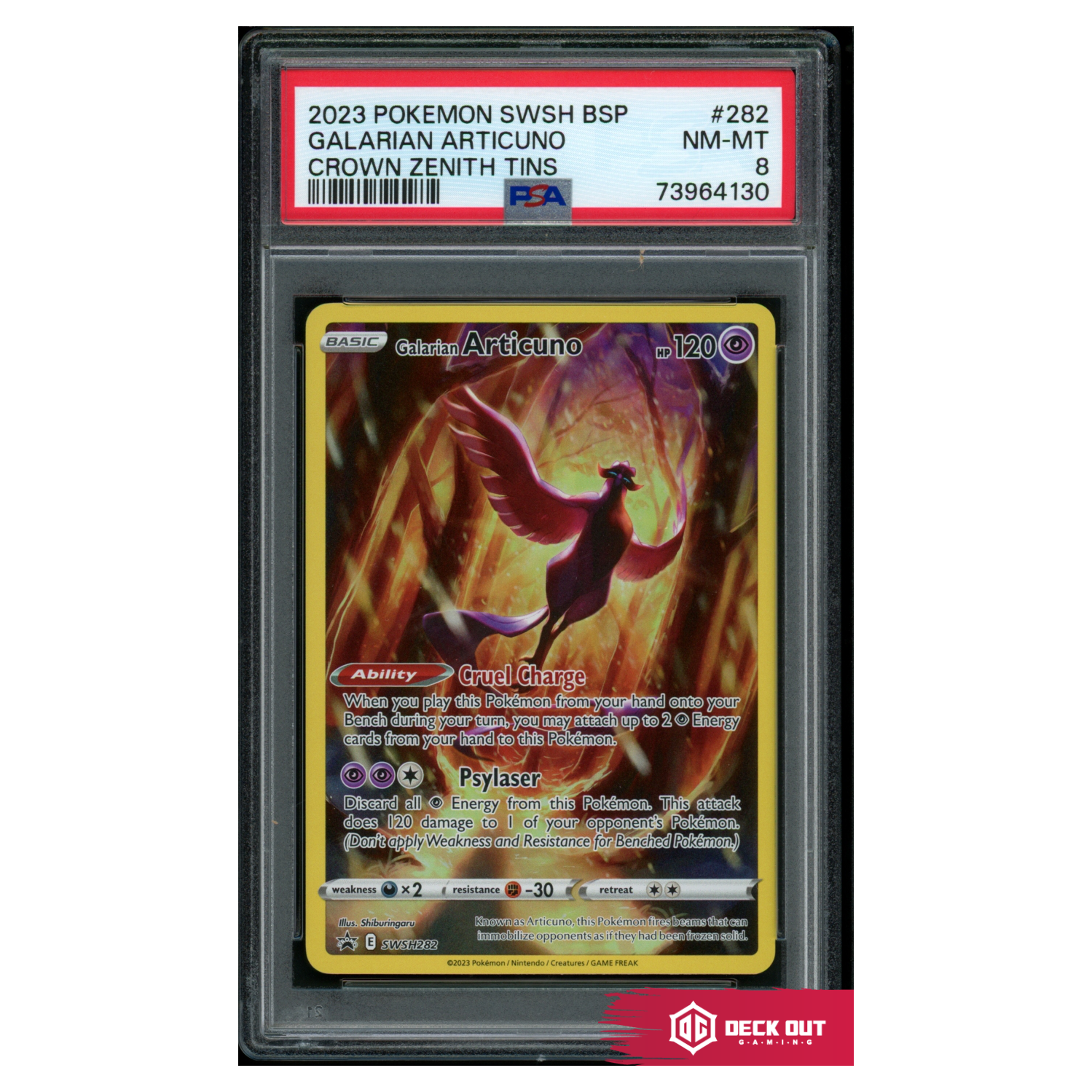 Galarian Articuno - SWSH Promos - SWSH282 - PSA 8 - 73964130 - Deck Out Gaming