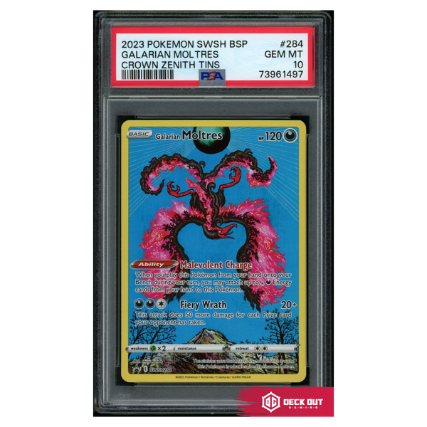 Galarian Moltres - SWSH Promos - SWSH284 - PSA 10 - 73961497 - Deck Out Gaming