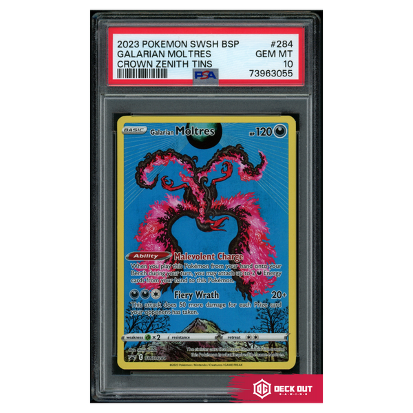 Galarian Moltres - SWSH Promos - SWSH284 - PSA 10 - 73963055 - Deck Out Gaming