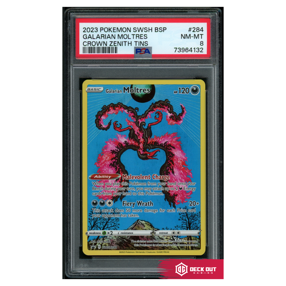 Galarian Moltres - SWSH Promos - SWSH284 - PSA 8 - 73964132 - Deck Out Gaming