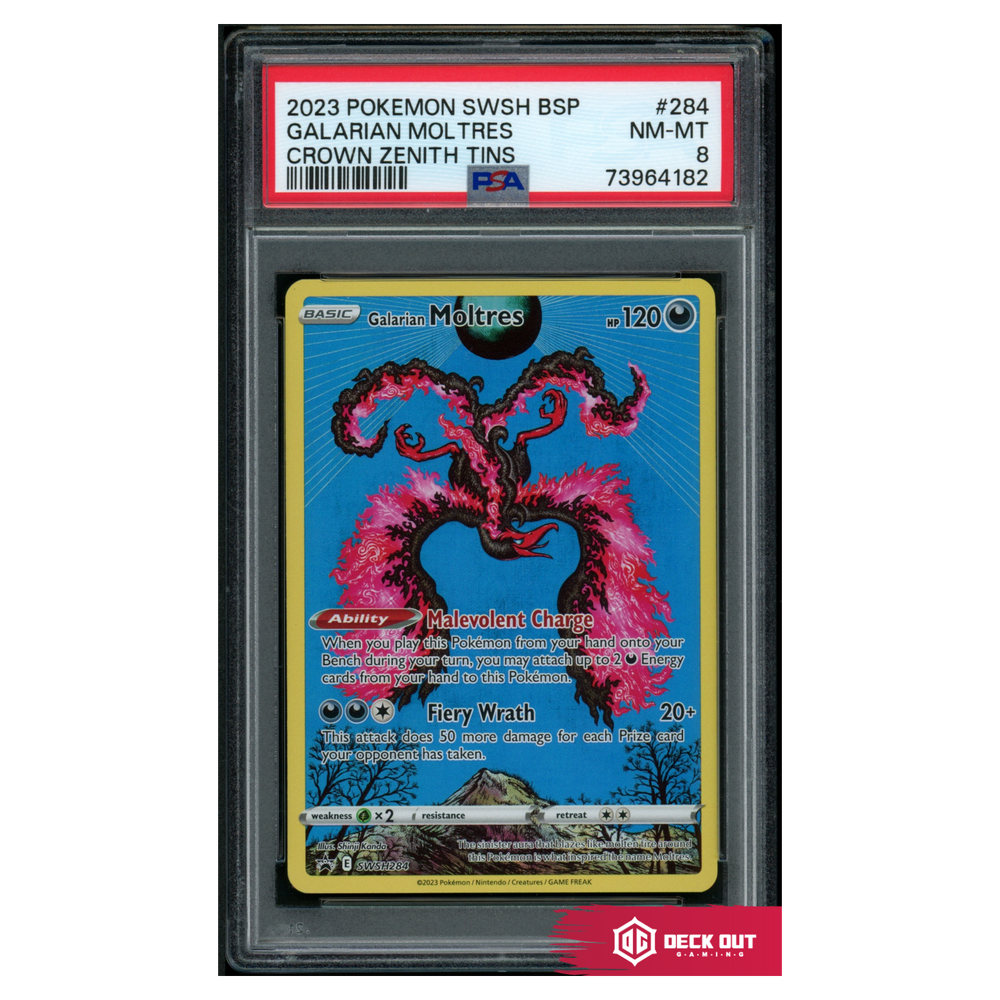 Galarian Moltres - SWSH Promos - SWSH284 - PSA 8 - 73964182 - Deck Out Gaming