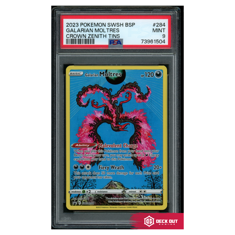 Galarian Moltres - SWSH Promos - SWSH284 - PSA 9 - 73961504 - Deck Out Gaming