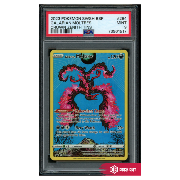 Galarian Moltres - SWSH Promos - SWSH284 - PSA 9 - 73961517 - Deck Out Gaming