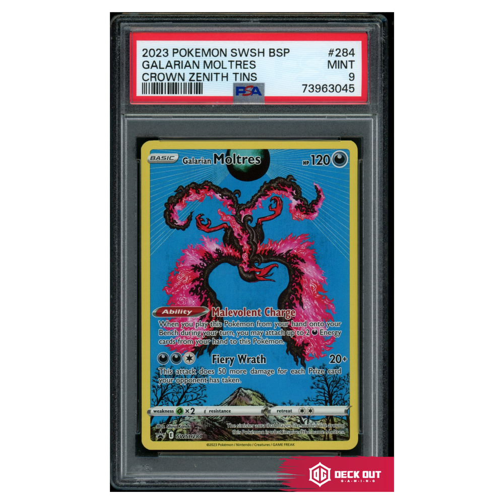 Galarian Moltres - SWSH Promos - SWSH284 - PSA 9 - 73963045 - Deck Out Gaming