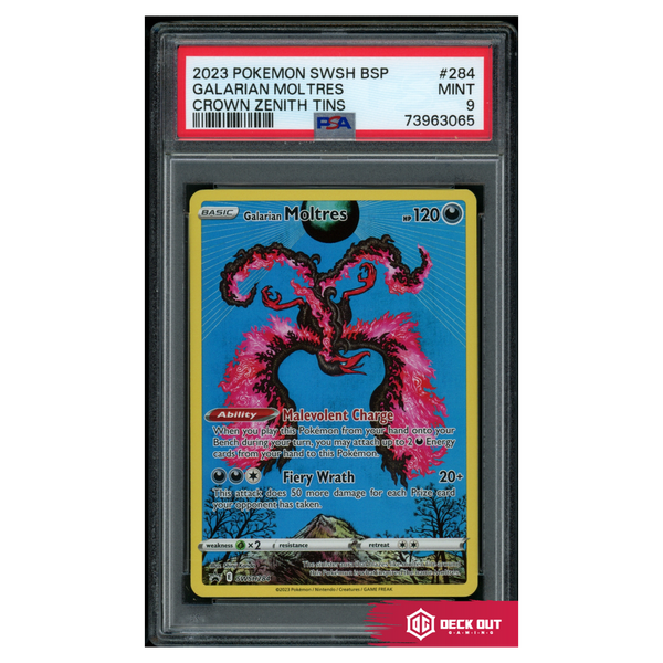Galarian Moltres - SWSH Promos - SWSH284 - PSA 9 - 73963065 - Deck Out Gaming