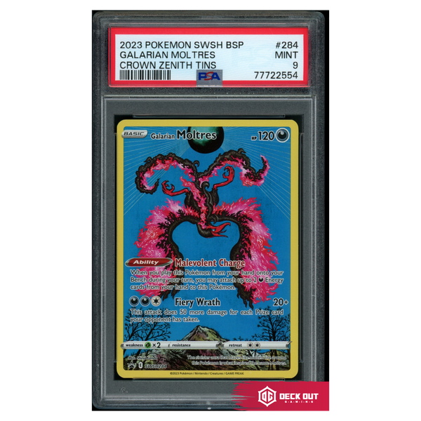 Galarian Moltres - SWSH Promos - SWSH284 - PSA 9 - 77722554 - Deck Out Gaming