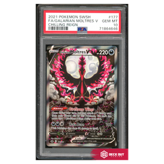 Galarian Moltres V - Chilling Reign - 177 - PSA 10 - 71864646 - Deck Out Gaming