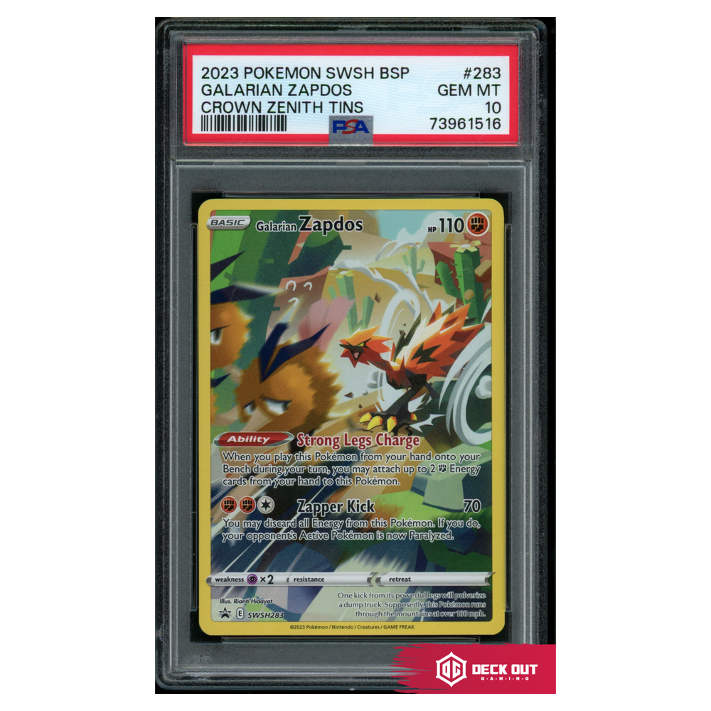 Galarian Zapdos - SWSH Promos - SWSH283 - PSA 10 - 73961516 - Deck Out Gaming