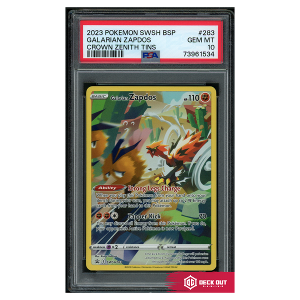 Galarian Zapdos - SWSH Promos - SWSH283 - PSA 10 - 73961534 - Deck Out Gaming