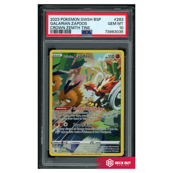 Galarian Zapdos - SWSH Promos - SWSH283 - PSA 10 - 73963035 - Deck Out Gaming