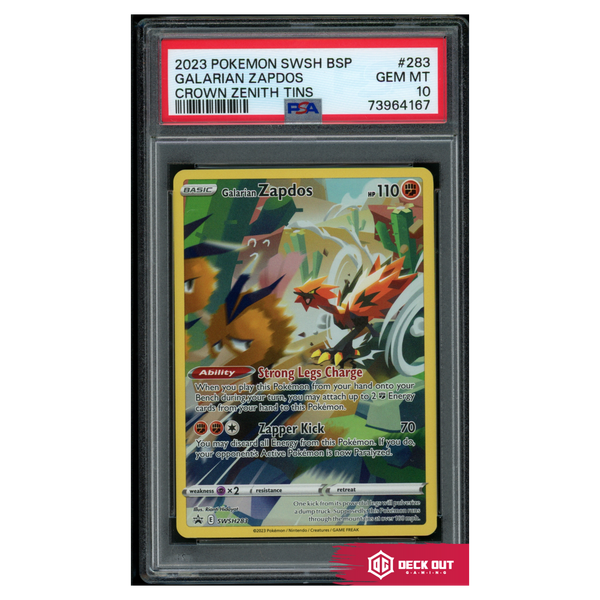 Galarian Zapdos - SWSH Promos - SWSH283 - PSA 10 - 73964167 - Deck Out Gaming