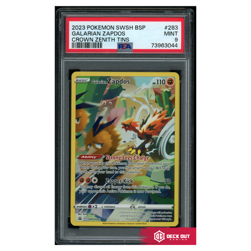 Galarian Zapdos - SWSH Promos - SWSH283 - PSA 9 - 73963044 - Deck Out Gaming