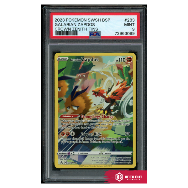 Galarian Zapdos - SWSH Promos - SWSH283 - PSA 9 - 73963099 - Deck Out Gaming