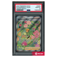 Gardenia's Vigor - Crown Zenith - GG61 - PSA 10 - 73963039 - Deck Out Gaming