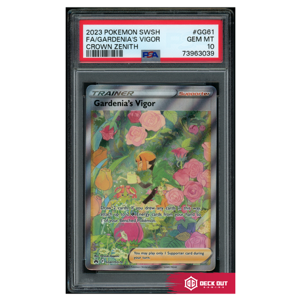 Gardenia's Vigor - Crown Zenith - GG61 - PSA 10 - 73963039 - Deck Out Gaming