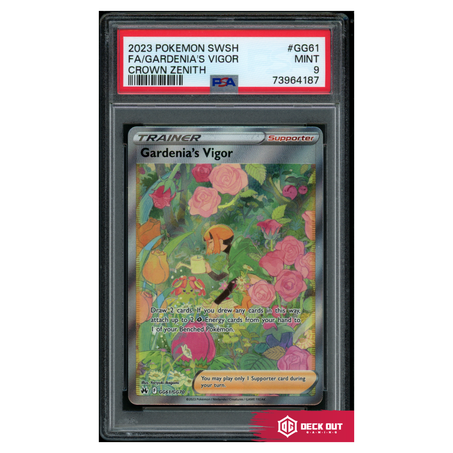 Gardenia's Vigor - Crown Zenith - GG61 - PSA 9 - 73964187 - Deck Out Gaming