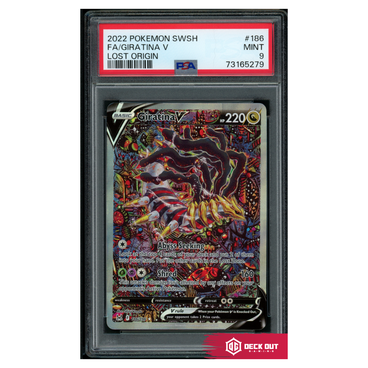 Giratina V - Lost Origin - 186 - PSA 9 - 73165279 - Deck Out Gaming