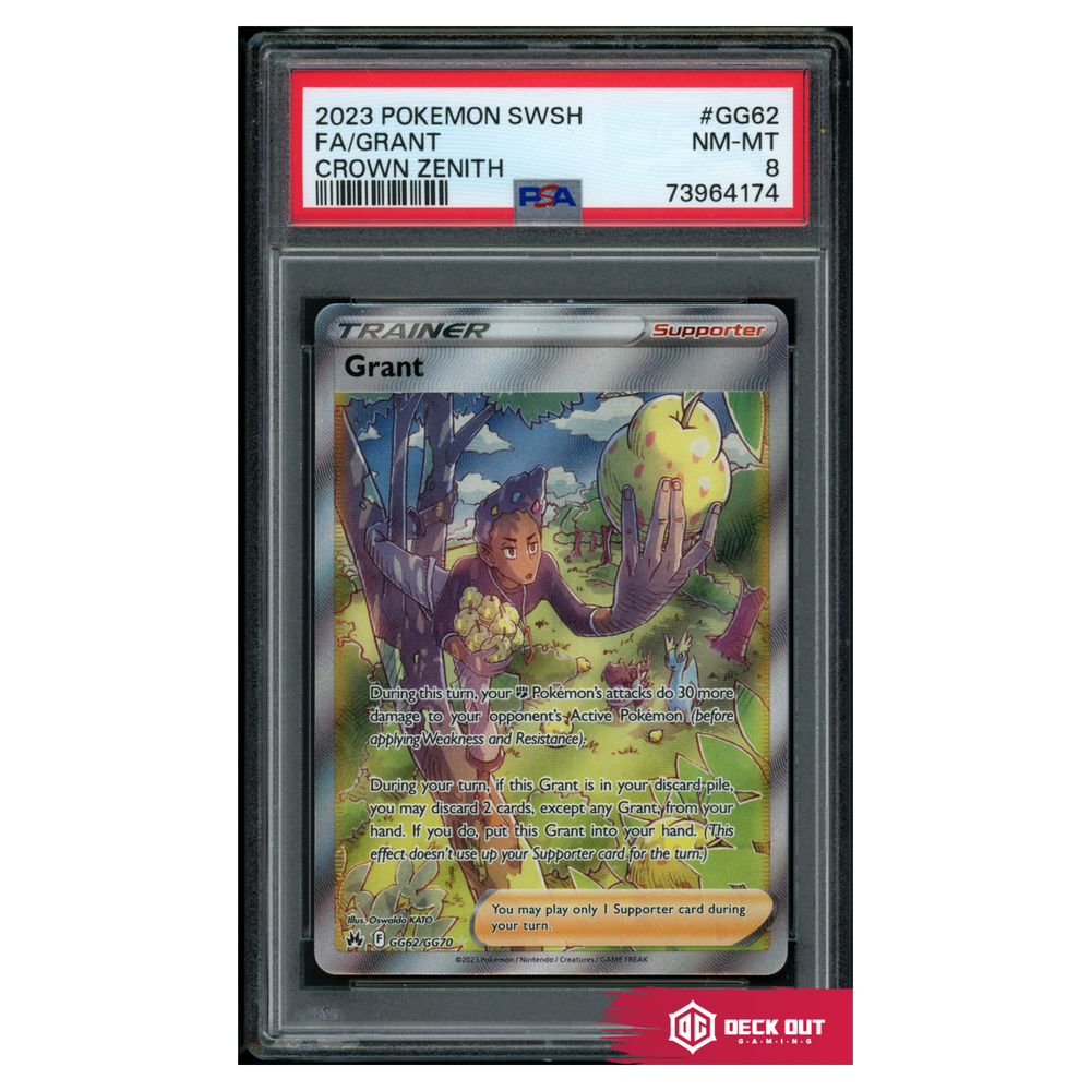 Grant - Crown Zenith - GG62 - PSA 8 - 73964174 - Deck Out Gaming