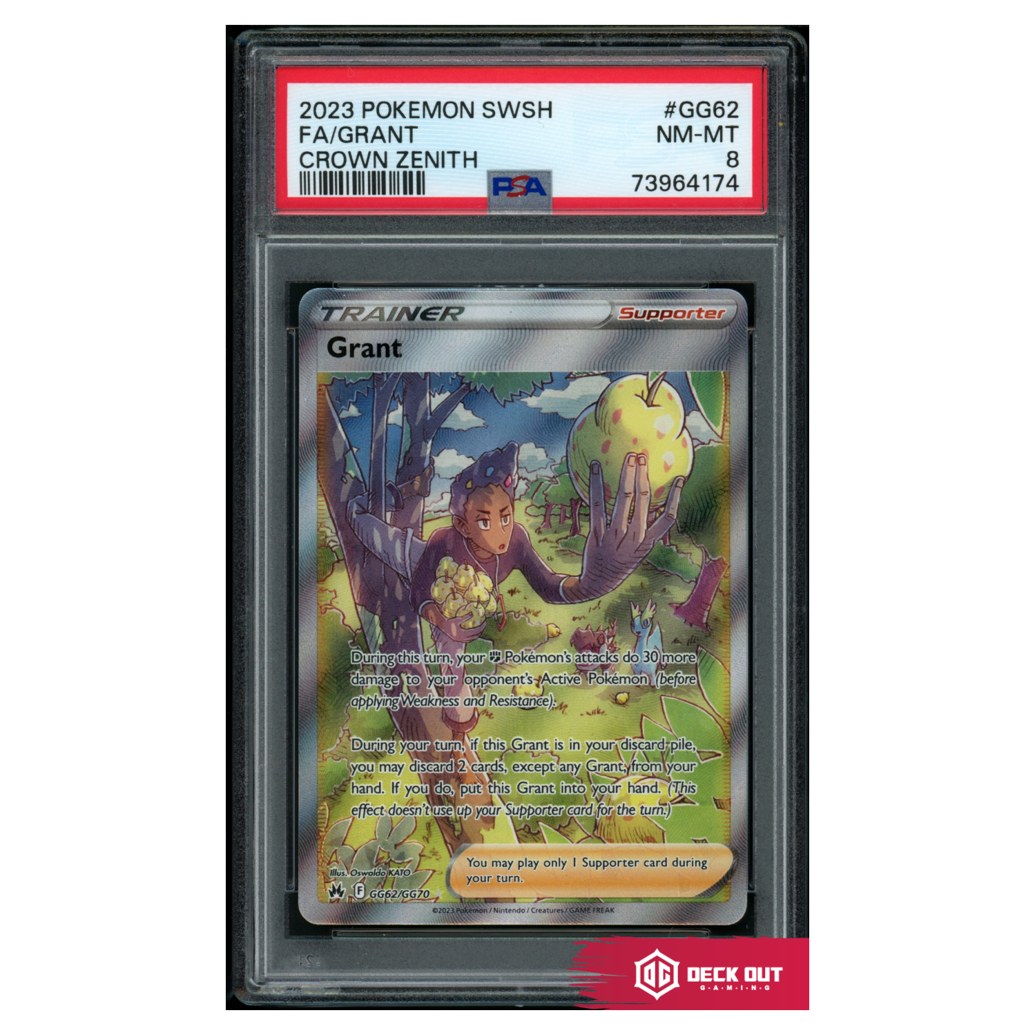 Grant - Crown Zenith - GG62 - PSA 8 - 73964174 - Deck Out Gaming