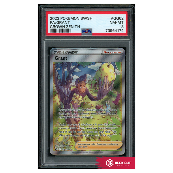 Grant - Crown Zenith - GG62 - PSA 8 - 73964174 - Deck Out Gaming
