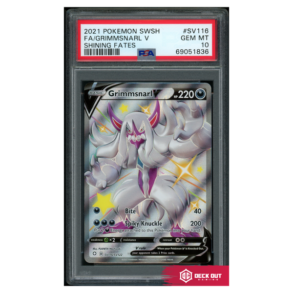 Grimmsnarl V - Shining Fates - SV116 - PSA 10 - 69051836 - Deck Out Gaming