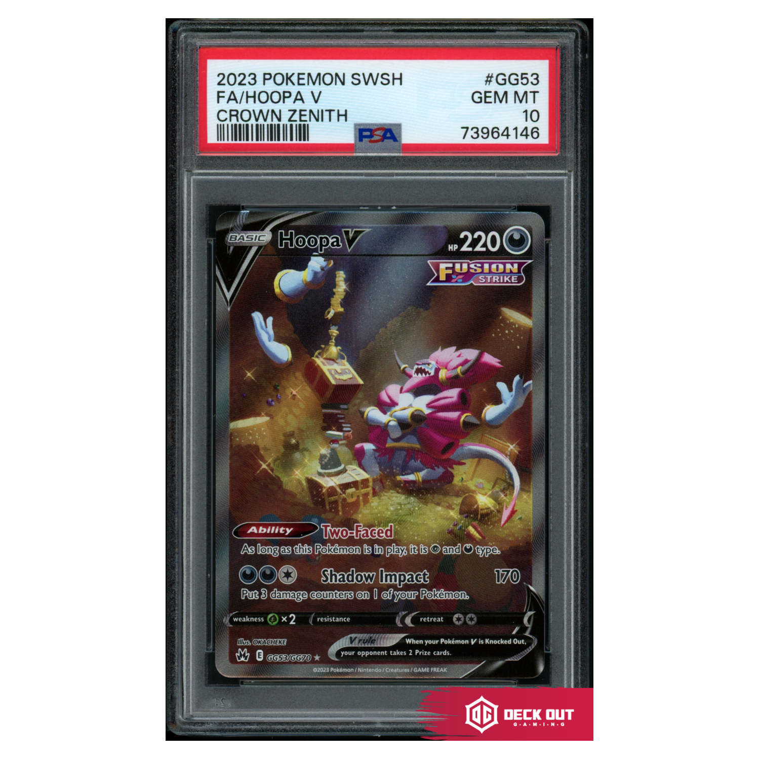 Hoopa V - Crown Zenith - GG53 - PSA 10 - 73964146 - Deck Out Gaming