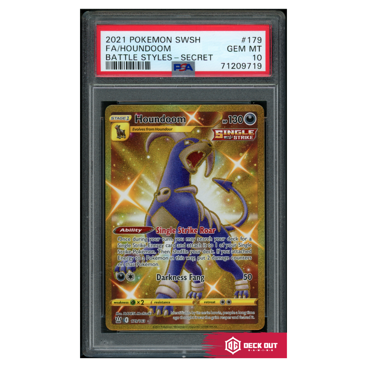 Houndoom - Battle Styles - 179 - PSA 10 - 71209719 - Deck Out Gaming