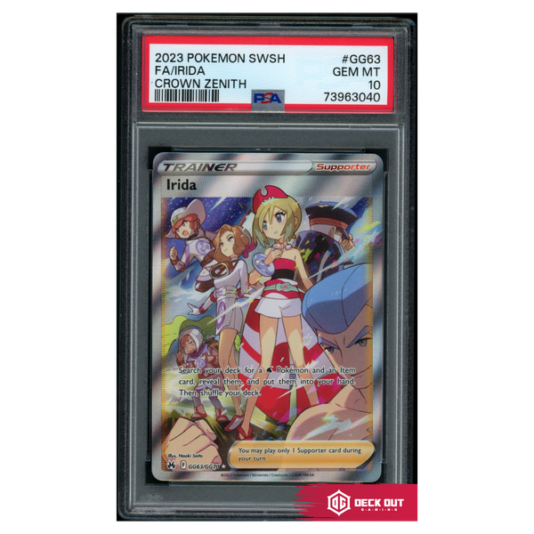 Irida - Crown Zenith - GG63 - PSA 10 - 73963040 - Deck Out Gaming