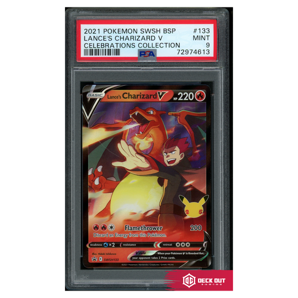 Lance's Charizard V - SWSH Promos - SWSH133 - PSA 9 - 72974613 - Deck Out Gaming