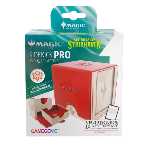 Gamegenic Deck Box: MTG Secrets Of Strixhaven - Lorehold - Sidekick Pro 100+ XL Convertible (Ships Friday May 24th) - Deck Out Gaming