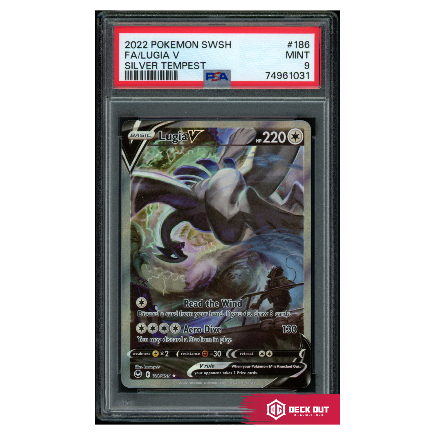 Lugia V - Silver Tempest - 186 - PSA 9 - 74961031 - Deck Out Gaming